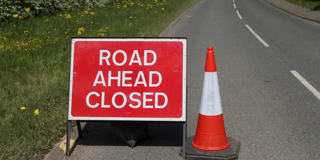 Road Ahead Closed sign