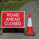 Road Ahead Closed sign